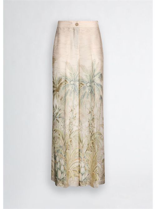 Pantaloni a palazzo in twill LIU JO | CA5353TS531/M9265